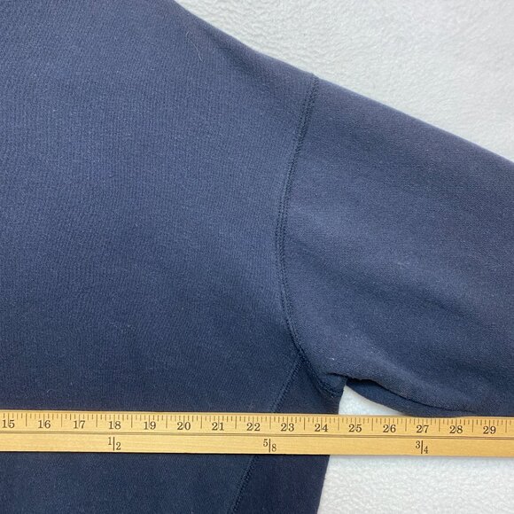 VINTAGE Penn State Nittany Lions Sweatshirt Mens L Navy OBV 1/4 Zip Pullover - Picture 13 of 15